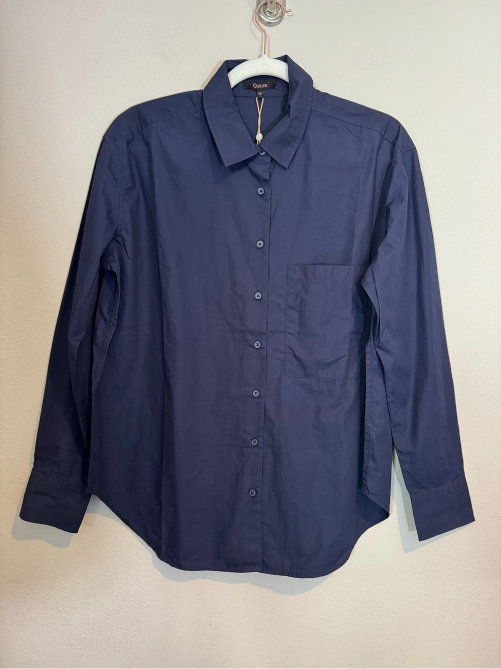 Quince 100% Organic Cotton Poplin Long Sleeve Boyfriend Shirt - Picture 4 of 10